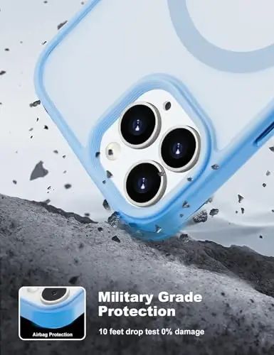 Tigowos for iPhone 15 pro max Magnetic case Fits MagSafe 15 pro max Drop Resistant Anti-Yellowing Heavy Duty Shockproof Back Cover Fits iPhone 15 pro max Phone Cases 6.7