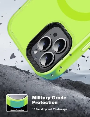 Tigowos iPhone 15 Pro uchun g'ilof, MagSafe bilan mos, mato teriga o'xshash zarbga chidamli iPhone 15 Pro Cases 6.1