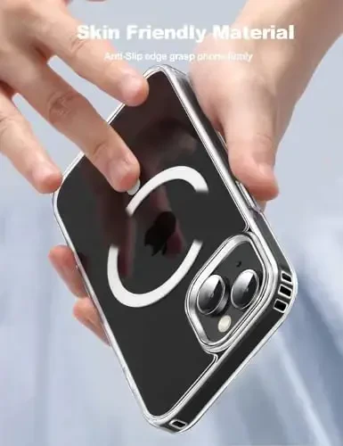 Tigowos iPhone 15 uchun magnitli g‘ilof MagSafe bilan mos keladi 4.5m balandlikdan tushganda zararga chidamli, sarg‘aymaydigan, kuchli zarba o‘tkazmaydigan orqa qopqoq iPhone 15 telefon g‘iloflariga mos keladi 6.1