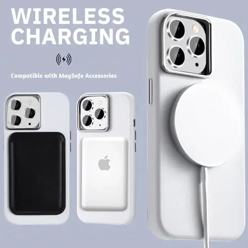 Tigowos Leather case for iPhone 15 Pro Max, Compatible with Magsafe, PU Leather ShockPro Maxof Slim Anti-Fingerprint iPhone 15 Pro Max Phone Case 6.7