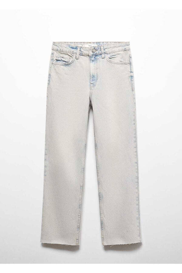 Tik tik kesilgan bir loy denim jinsi - 3