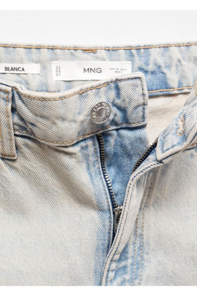 Tik tik kesilgan bir loy denim jinsi - 7