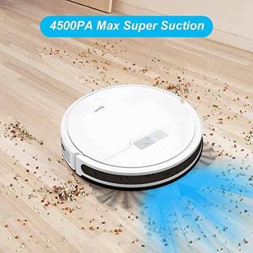 Tikom Robot Vacuum and Mop Combo 2 in 1, 4500Pa Strong Suction, G8000 Pro Robotic Vacuum Cleaner, 150mins Max, Wi-Fi, Self-Charging, Good for Carpet, Hard Floor - 4