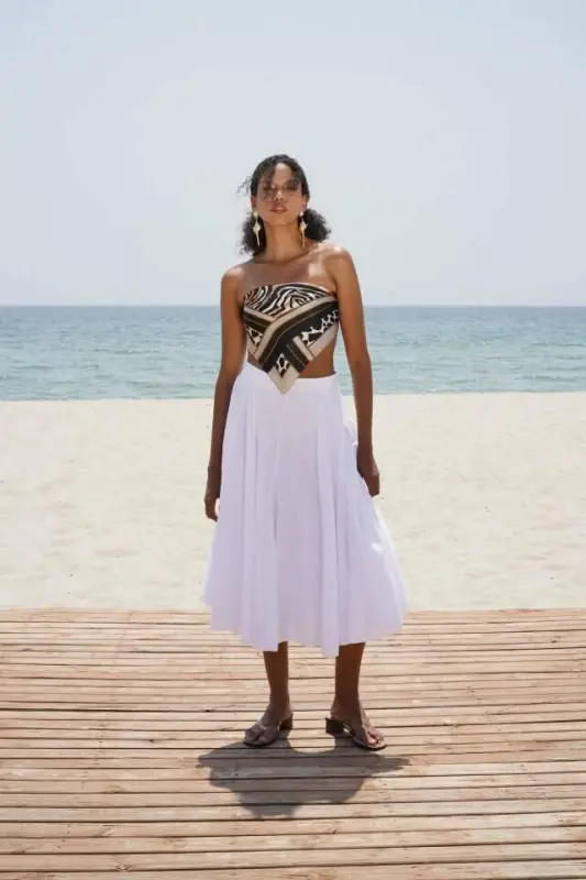 Tikuv Tafsilot Maksi Yubka - BÜYÜKBEDENIZ