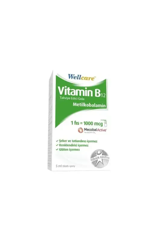 Til osti B12 vitaminli spreyi 1000mkg (5ml) - WELLCARE
