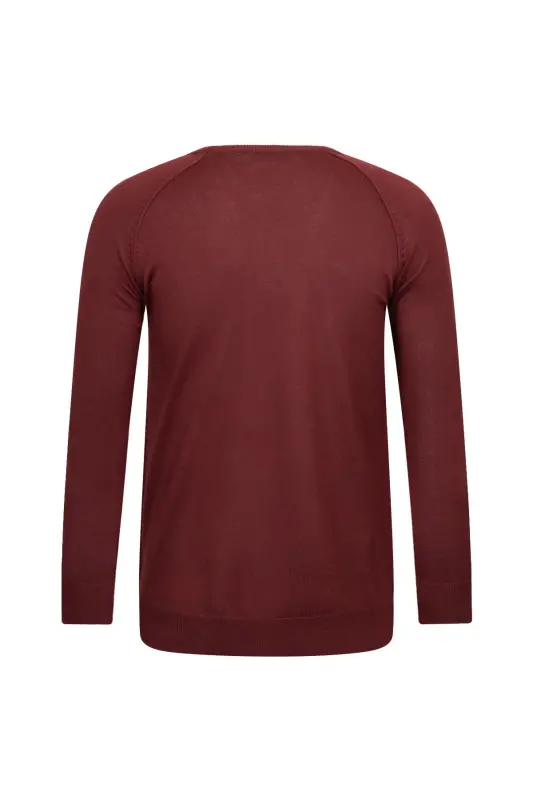 Tile Regular Fit Crew Neck Wool Knit Sweater-Tile - 2