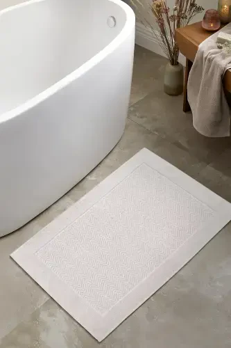 Tilos Jacquard Bath Mat Grey 60x90 2226 - 1