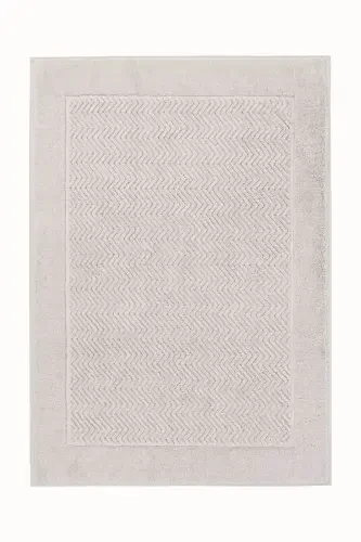 Tilos Jacquard Bath Mat Grey 60x90 2226 - KOZA HOME (1)