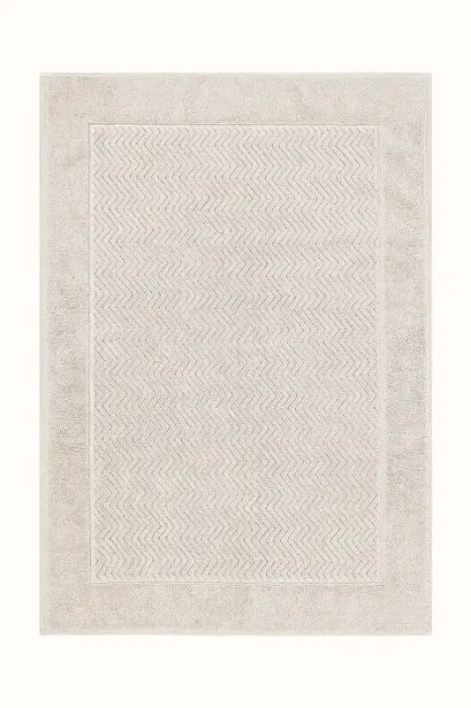 Tilos Jacquard Foot Towel Mink 60x90 2227-Mink - 2