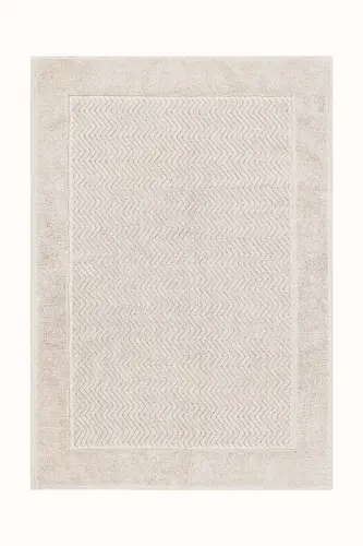Tilos Jakarlı Ayak Havlusu Vizon 60x90 2227 - Vizon - 2