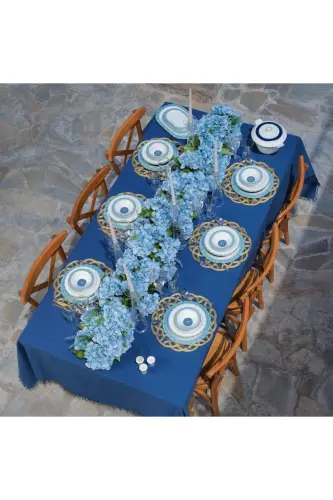Tılsım Sapphire Yemek Takımı 60 Parça-turkuaz - turkuaz - 5