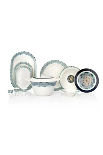 Tılsım Sapphire Yemek Takımı 60 Parça-turkuaz - turkuaz - 7