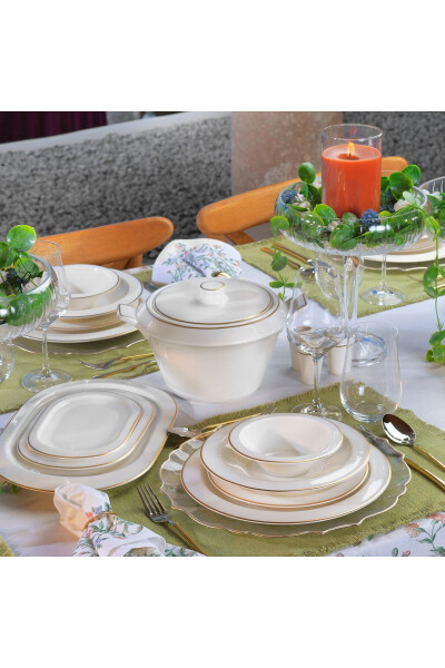 Tılsım Timeless Dinner Set 60 Pieces - Gold - 1