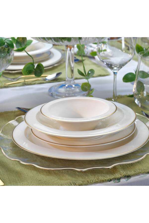 Tılsım Timeless Dinner Set 60 Pieces - Gold - 5