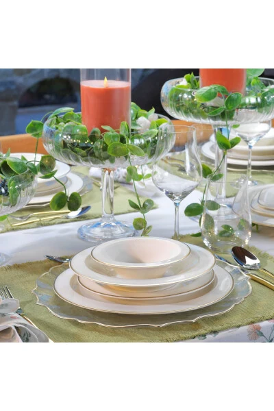 Tılsım Timeless Dinner Set 60 Pieces - Gold - 7