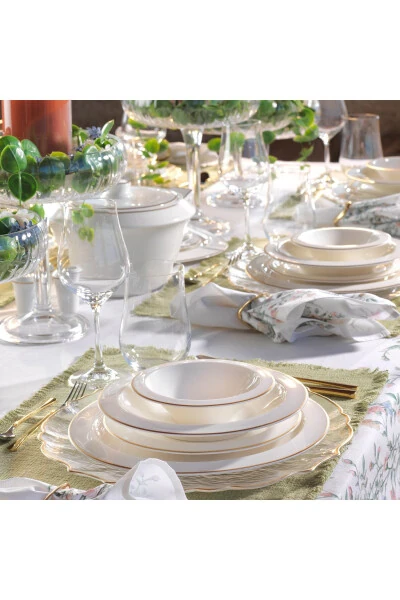 Tılsım Timeless Yemek Takımı 60 Parça-Gold - SCHAFER