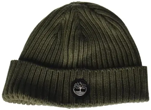 Timberland erkaklar uchun logotipli ribbed shapka - TIMBERLAND