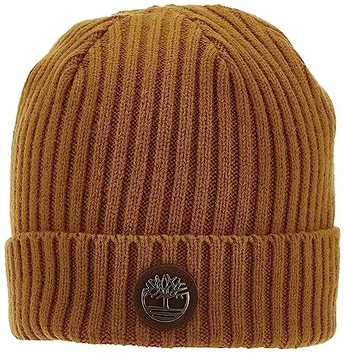Timberland erkaklar uchun logotipli ribbed shapka - TIMBERLAND