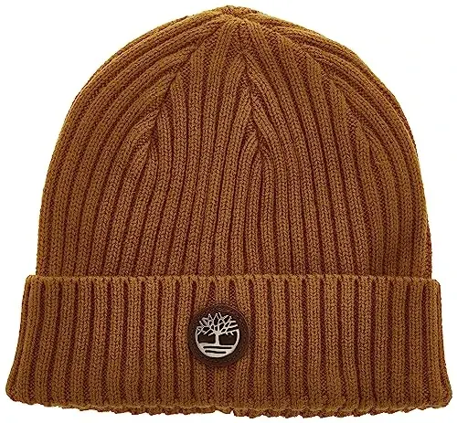 Timberland erkaklar uchun logotipli ribbed shapka - TIMBERLAND (1)