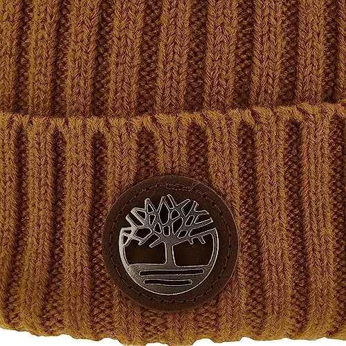 Timberland erkaklar uchun logotipli ribbed shapka - 4