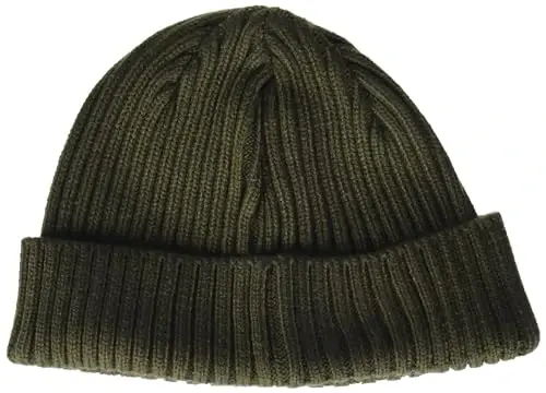 Timberland Mens Ribbed Watch Cap with Logo Plate - TIMBERLAND (1)