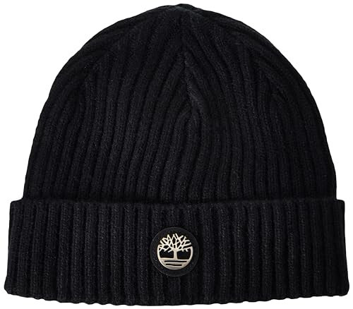 Timberland Men's Ribbed Watch Cap with Logo Plate - 1