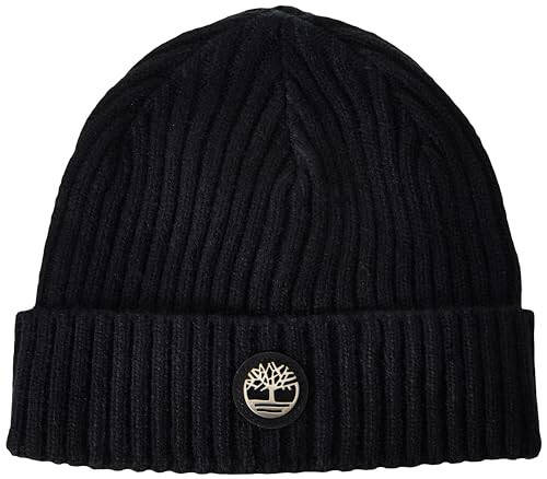 Timberland Men's Ribbed Watch Cap with Logo Plate - 1