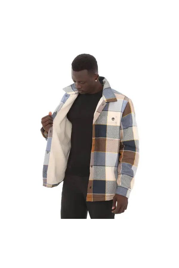 Timberland Sherpa Astarli Kartanli Ko'ylagi Erkaklar Uchun Ko'ylagi Ko'k - 3