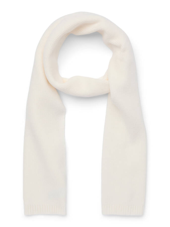 Time and Tru Women's Coordinate Scarf, One Size Fits Most, Winter White - 1