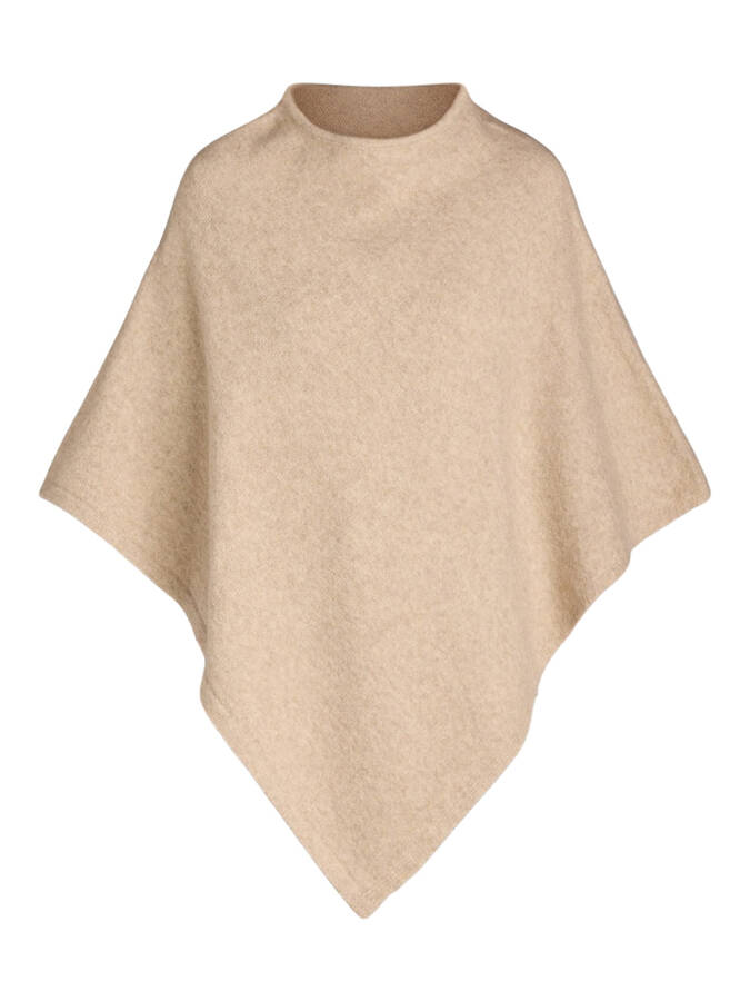 Time and Tru Women's Knit Fashion Poncho, Size L/XL, Oatmeal - 4