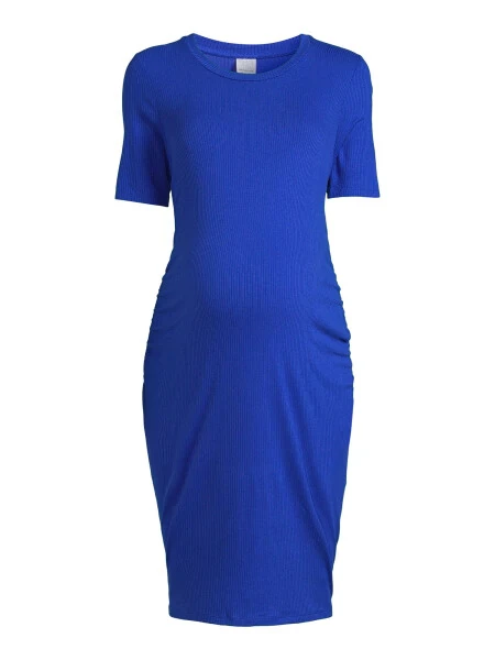 Time and Tru Women’s Maternity Ruched Dress, Sizes S-2XL - 5