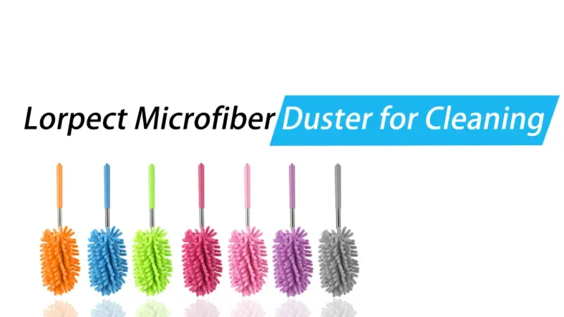 TIMIVO Mini Duster for Cleaning, 360° Bendable Hand Dusters with Extension Pole, Washable Small Duster for Car Interior, Office, Furniture - 4