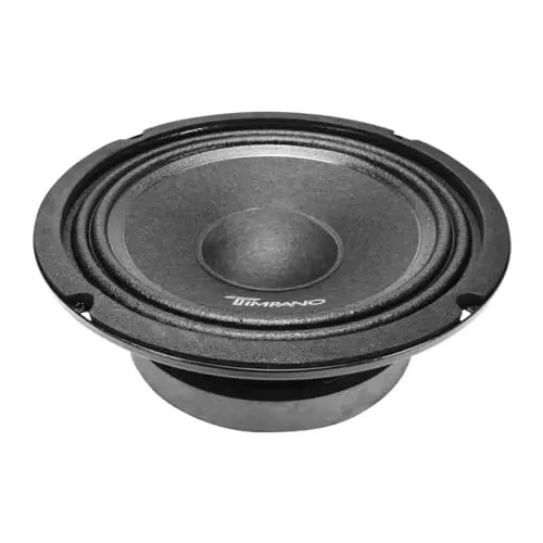 Timpano 6.5 Inch Shallow Car Speaker 600 Watts TPT-MB6-4 Slim Shallow Profile 4 OModazone, PRO Midbass Car Audio Loudspeaker Compact for Doors (Single) - 5