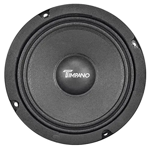 Timpano 6.5 Inch Shallow Midrange Speaker 500 Watts Max Power TPT-MR6-4 PRO, 6.5 Midrange Speakers 4 OModazone Shallow Mount Car Audio Speaker, Pro Audio Loudspeaker Compact for Doors (Single) - 5