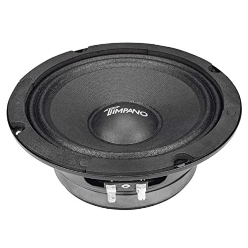 Timpano 6.5 Inch Shallow Midrange Speaker 500 Watts TPT-MR6-4 PRO Bundle 6.5 Midrange Speakers 4 OModazone Shallow Mount Car Audio Speaker, Pro Audio Loudspeaker Compact for Doors (Pair) - 5