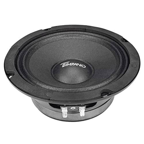 Timpano 6.5 Inch Shallow Midrange Speaker 500 Watts TPT-MR6-4 PRO Bundle 6.5 Midrange Speakers 4 OModazone Shallow Mount Car Audio Speaker, Pro Audio Loudspeaker Compact for Doors (Pair) - 5