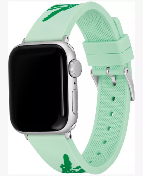 Timsah Desenli Turkuaz Silikon Kordon Apple Watch® 38mm/40mm Turkuaz - 2