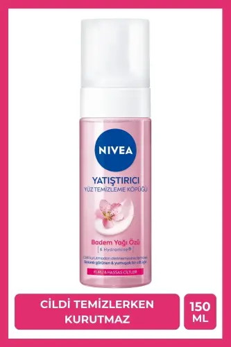Tinchlantiruvchi Yuz Yuvish Ko'pi 150ml, Quru Sezgir Teri Uchun, Namlovchi, Yuz Tozalovchi - 3