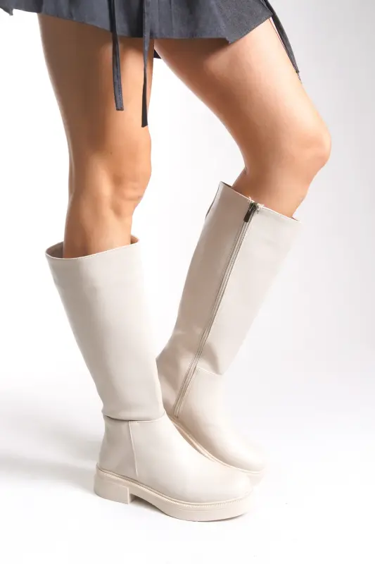 Tintneth Kadın Çizme 00121903 Bej-Bej - 2