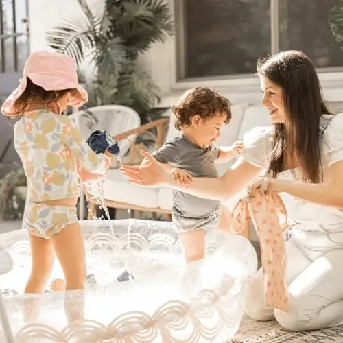 Tiny Twinkle Sızdırmaz Islak Çantalar | Mayolar için 1'li Paket Yeniden Kullanılabilir Su Geçirmez Islak Çanta | Bebek Kıyafetleri | Seyahat ve Bebek Bezi Çantası (Boho Gökkuşağı) - 5