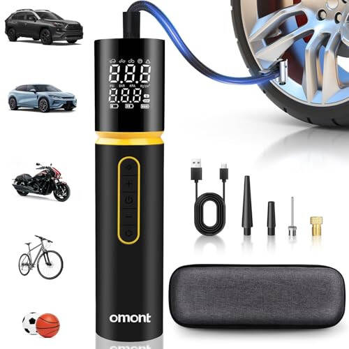 Tire Inflator Portable Air Compressor: 150PSI & 20000mAh Cordless Air Pump for Car Tires, Fast Inflation Air Compressor with Digital Pressure Gauge for Car, Bike, Motorcycle, Ball - 5