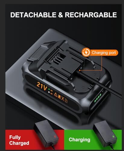 Tire Inflator Portativ Havo Kompressori - Avtomobil Shinlari uchun Havo Kompressori 160 PSI, Qayta Zaryadlanuvchi 21V Batareyali Havo Nasosi, Bosim O'lchagich Ekranli Aqlli Velosiped Shin Nasosi, SUV, Avtomobil, Mototsikl, To'p uchun - 5