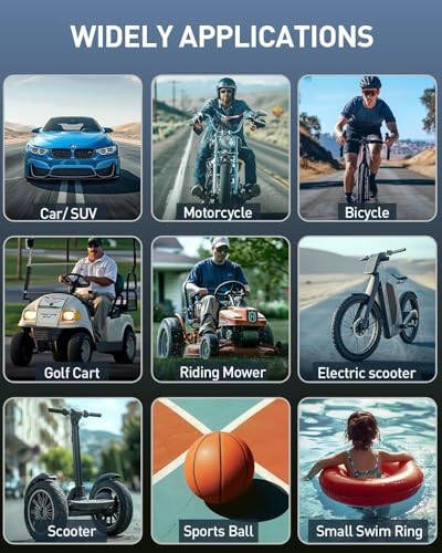 Tire Inflator Portativ Havo Kompressori - Avtomobil Shinlari uchun Havo Kompressori 160 PSI, Qayta Zaryadlanuvchi 21V Batareyali Havo Nasosi, Bosim O'lchagich Ekranli Aqlli Velosiped Shin Nasosi, SUV, Avtomobil, Mototsikl, To'p uchun - 6