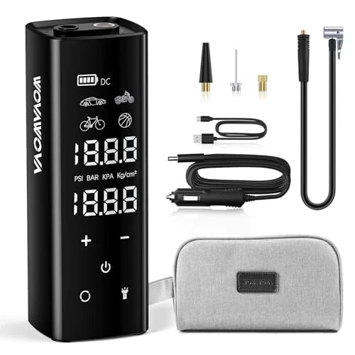 Tire lnflator Portable Air Compressor, 150PSI Cordless & 4X Faster Inflation, 12000 mAh Air Pump, 7.4