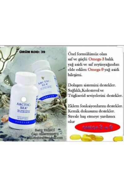 Tiroq Baliq Yog'i Arctic Sea Omega 3 - 6