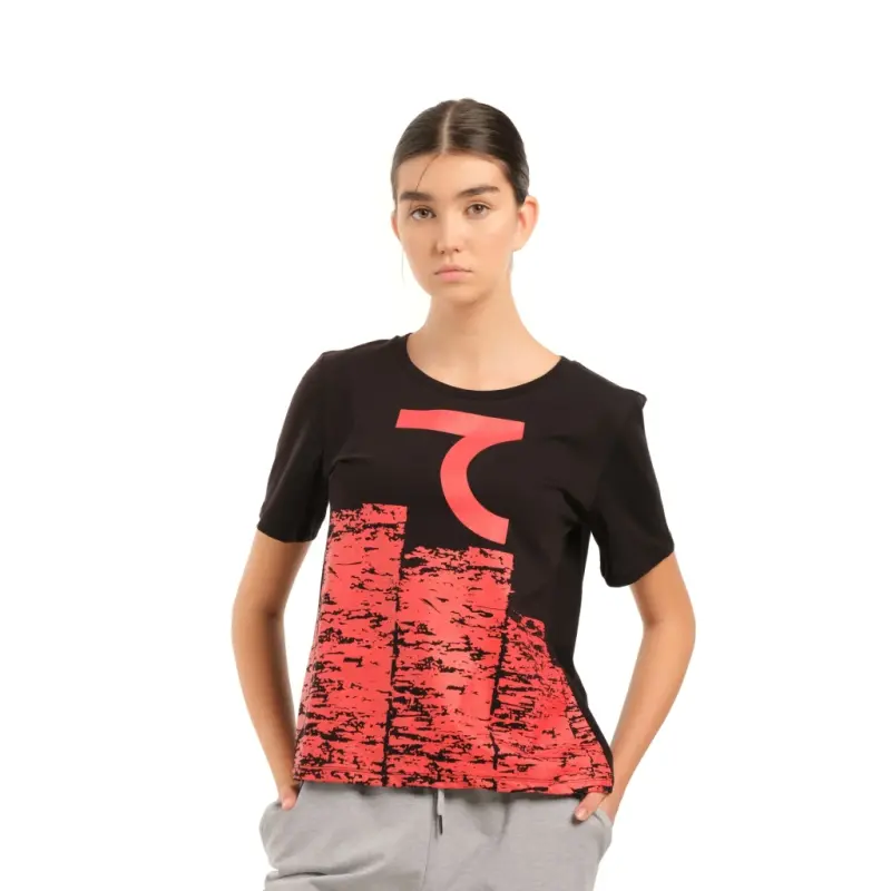 T-shirt - ЧЕРНО-КРАСНЫЙ - 7SABER