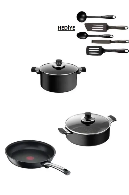Titan Excellence Induksiya Tagligi 24 sm CHUVALGAN+5 litrli SPATULA - TEFAL