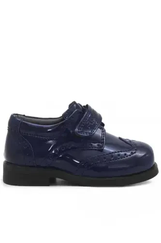 Titan Patent Leather Velcro Classic Baby Boy Shoes - RAKERPLUS (1)