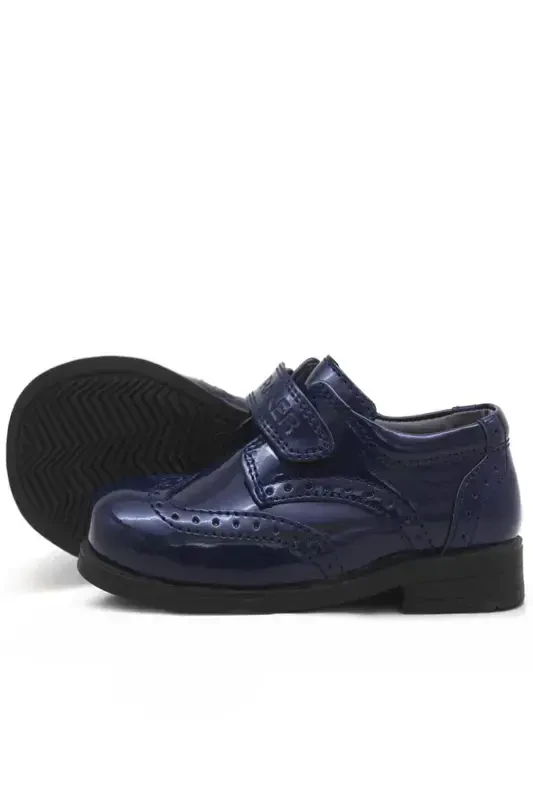 Titan Patent Leather Velcro Classic Baby Boy Shoes - 4