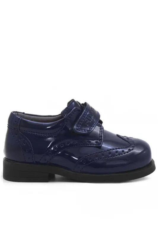 Titan Patent Leather Velcro Classic Baby Boy Shoes - 3